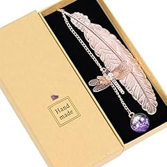 Metal feather bookmark for sale  Delivered anywhere in UK
