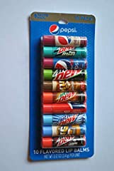 Taste Beauty Pepsi 10 Flavored Lip Balms (Pack of 1) for sale  Delivered anywhere in Canada