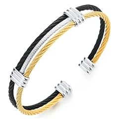 bracelet or cable acier d'occasion  Livré partout en France