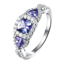 Genuine tanzanite three for sale  Delivered anywhere in USA 