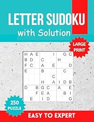 Letter sudoku 250 for sale  Delivered anywhere in USA 