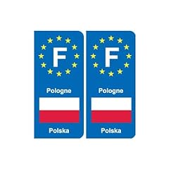 Pologne poland autocollant d'occasion  Livré partout en France