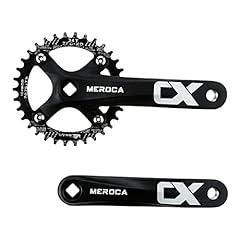 PETCHOR Square Taper Crankset MTB, Mountain Bike Single, used for sale  Delivered anywhere in USA 