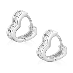 Silver hoop earrings for sale  Delivered anywhere in UK