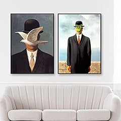 Scandinavian Poster Surrealist Canvas Painting Rene for sale  Delivered anywhere in Canada