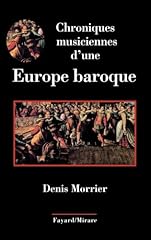 Chroniques musiciennes baroque d'occasion  Livré partout en France