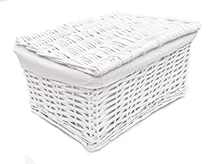 White wicker storage for sale  Delivered anywhere in UK