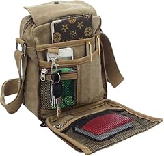 Men canvas messenger for sale  Delivered anywhere in USA 