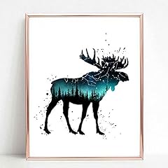 Moose art print for sale  Delivered anywhere in USA 