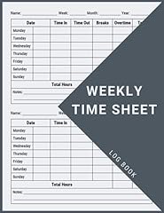 Weekly time sheet for sale  Delivered anywhere in USA 