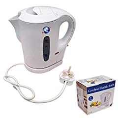 1 Litre White 900w Electric Cordless Kitchen Kettle for sale  Delivered anywhere in UK