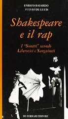 Shakespeare rap. sonetti usato  Spedito ovunque in Italia 