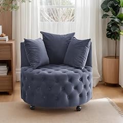 Velvet upholstered swivel for sale  Delivered anywhere in USA 