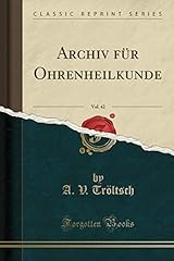 Archiv für ohrenheilkunde d'occasion  Livré partout en France