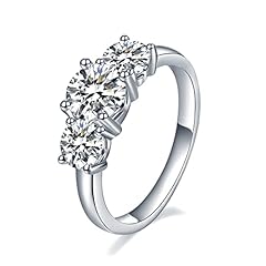 Mejewri moissanite engagement for sale  Delivered anywhere in UK