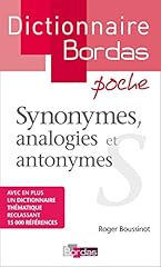 Synonymes analogies antonymes d'occasion  Livré partout en Belgiqu