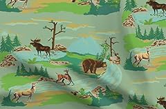 Spoonflower fabric woodland for sale  Delivered anywhere in USA 