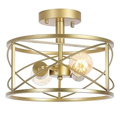 Gold semi flush for sale  Delivered anywhere in USA 