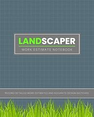 Landscaper work estimate for sale  Delivered anywhere in UK