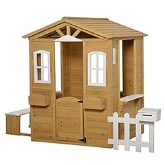 Outsunny wooden playhouse for sale  Delivered anywhere in Ireland