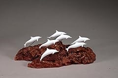 Dolphin school sculpture for sale  Delivered anywhere in USA 