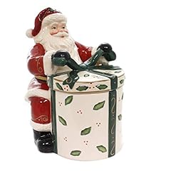 Cosmos Gifts 10455 Emerald Holiday Santa Cookie Jar,, used for sale  Delivered anywhere in USA 