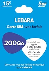 Lebara sim appels d'occasion  Livré partout en France