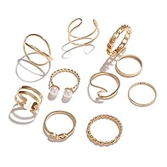 10 Pcs Gold Knuckle Stackable Rings Set for Women, for sale  Delivered anywhere in USA 