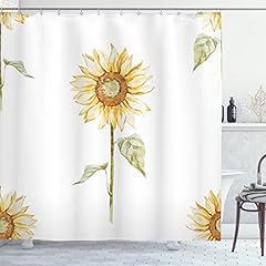 Ambesonne sunflower shower for sale  Delivered anywhere in USA 
