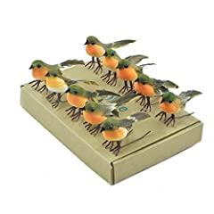 10PCS Robin Bird Christmas Tree Decoration Craft VERY for sale  Delivered anywhere in UK