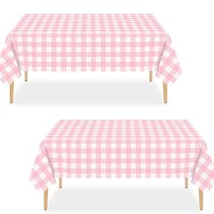 2pack pink gingham for sale  Delivered anywhere in UK