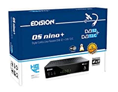 Edision OS Nino + Full HD Linux E2 Combo Ricevitore H.265/HEVC (1 X DVB-S2, 1 X DVB-T2/C, Wi-Fi integrato, Bluetooth integrata, 2 X USB, HDMI, LAN, Linux, lettore di schede) nero usato  Spedito ovunque in Italia 