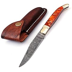 Laguiole folding damascus for sale  Delivered anywhere in USA 
