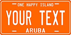 Aruba orange personalized for sale  Delivered anywhere in USA 