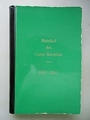 Matrikel corps baruthia gebraucht kaufen  Wird an jeden Ort in Deutschland
