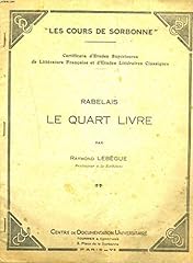 Rabelais. quart livre d'occasion  Livré partout en France