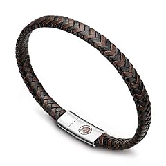 Mens leather bracelet for sale  Delivered anywhere in UK