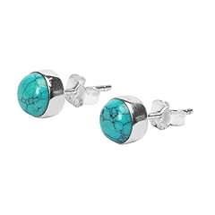 Turquoise stone stud for sale  Delivered anywhere in UK