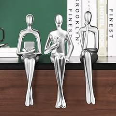 3pcs silver abstract for sale  Delivered anywhere in UK