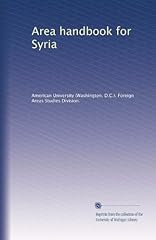 Area handbook syria for sale  Delivered anywhere in USA 