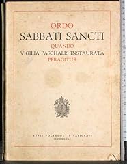 Ordo sabbati sancti usato  Spedito ovunque in Italia 