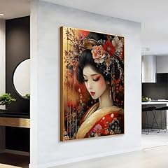 Japanese geisha canvas for sale  Delivered anywhere in USA 