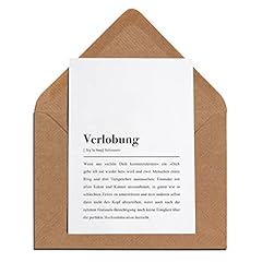 Verlobungskarte umschlag verlo gebraucht kaufen  Wird an jeden Ort in Deutschland