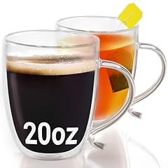 Double glass coffee for sale  Delivered anywhere in USA 