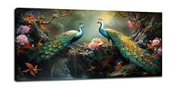 Large peacock wall for sale  Delivered anywhere in USA 