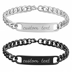 Bracciali catena personalizzat usato  Spedito ovunque in Italia 