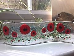 Handmade glass poppy for sale  Delivered anywhere in Ireland