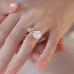 Bague rose jade d'occasion  Livré partout en France