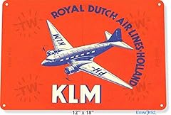 Tin sign klm for sale  Delivered anywhere in UK