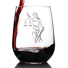 Lady justice stemless for sale  Delivered anywhere in USA 